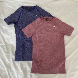 Bundle!! TWO Gymshark vital seamless 2.0 shirts brand new size small